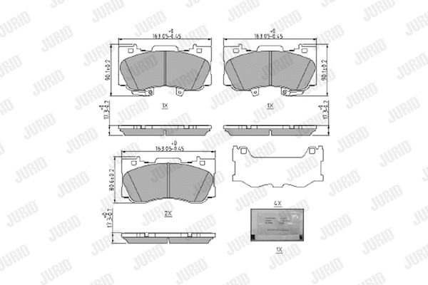 Brake Pad Set, disc brake (573975J)