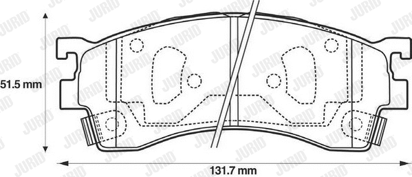 Brake Pad Set, disc brake (572434J)