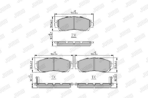 Brake Pad Set, disc brake (573913J)