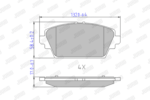 Brake Pad Set, disc brake (572428J)