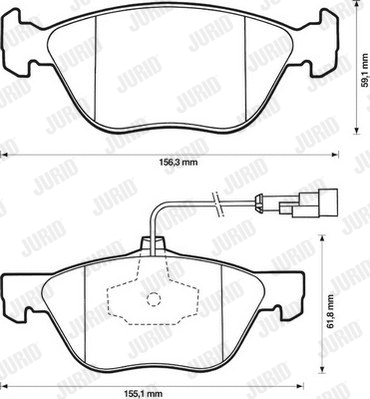 Brake Pad Set, disc brake (571884J)