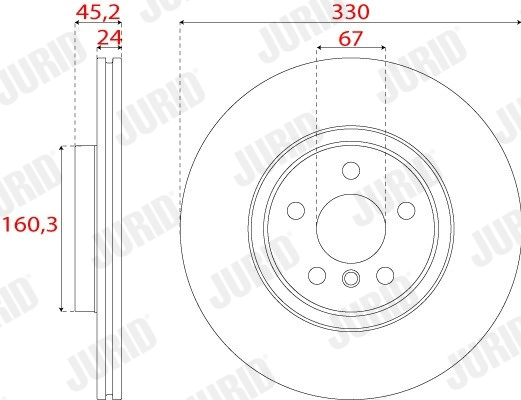 Brake Disc (563260JC-1)