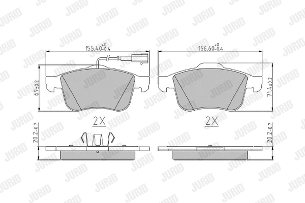 Brake Pad Set, disc brake (573173J)