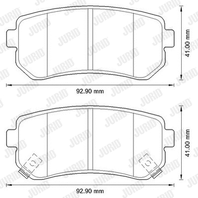 Brake Pad Set, disc brake (572590J)