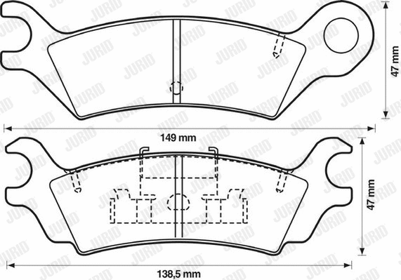 Brake Pad Set, disc brake (572369J)