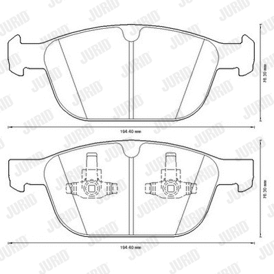 Brake Pad Set, disc brake (573293JC)