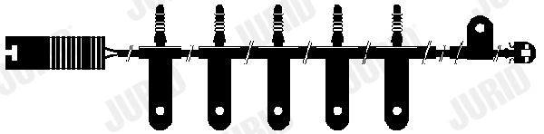 Warning Contact, brake pad wear (FWI270)