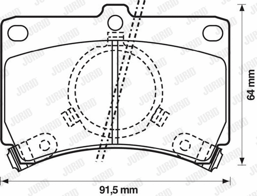 Brake Pad Set, disc brake (572144J)
