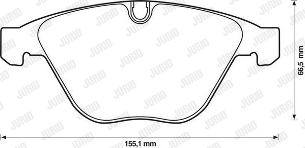 Brake Pad Set, disc brake (571990JC)