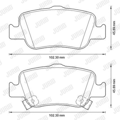 Brake Pad Set, disc brake (572601JC)