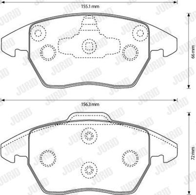 Brake Pad Set, disc brake (573134J)