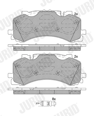 Brake Pad Set, disc brake (573902J)