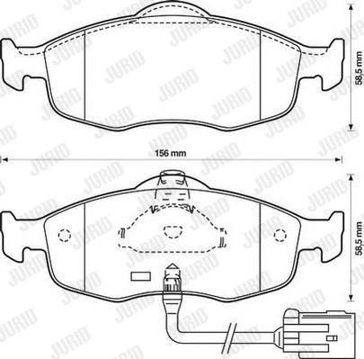 Brake Pad Set, disc brake (571522D)