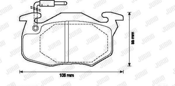 Brake Pad Set, disc brake (571524J)