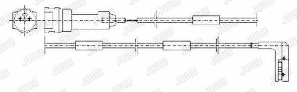 Warning Contact, brake pad wear (581339)