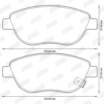 Brake Pad Set, disc brake (573308J)
