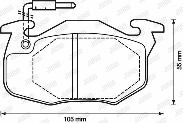Brake Pad Set, disc brake (571743J)