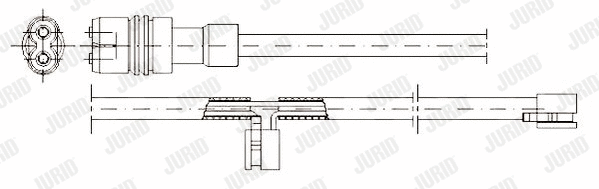 Warning Contact, brake pad wear (581352)