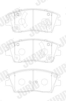 Brake Pad Set, disc brake (574012J)