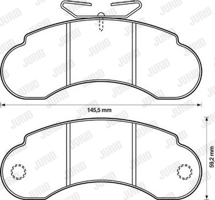 Brake Pad Set, disc brake (571521J)