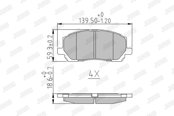 Brake Pad Set, disc brake (572636J)