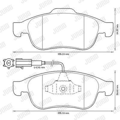 Brake Pad Set, disc brake (573331J)