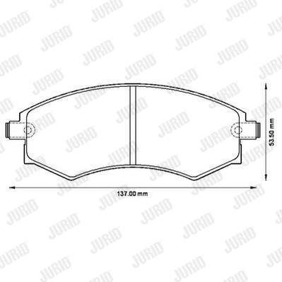Brake Pad Set, disc brake (572496J)