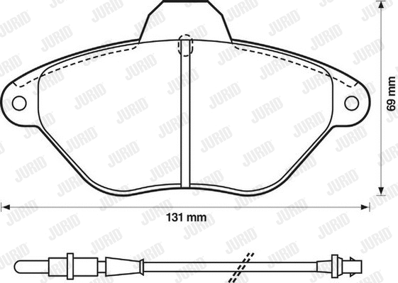 Brake Pad Set, disc brake (571756J)