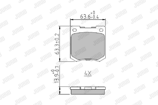 Brake Pad Set, disc brake (573961J)