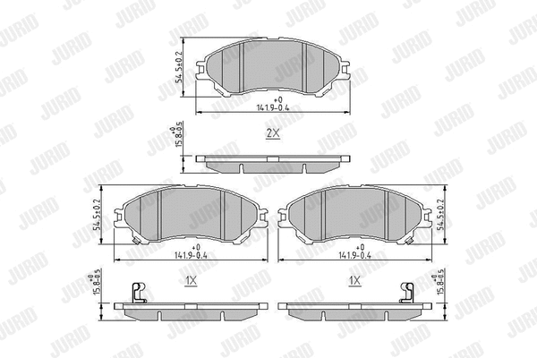 Brake Pad Set, disc brake (573777J)