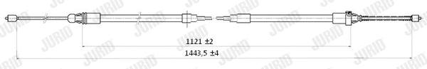 Cable Pull, parking brake (432833J)