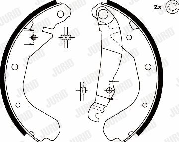 Brake Shoe Set (361371J)