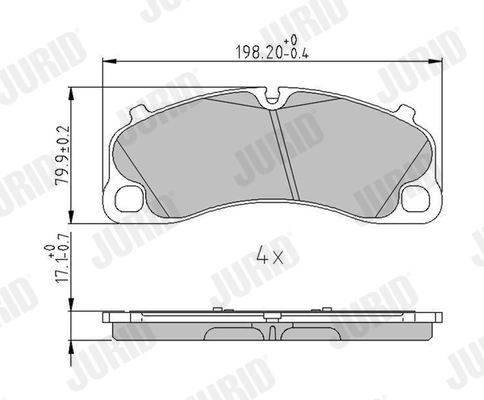 Brake Pad Set, disc brake (573999J)