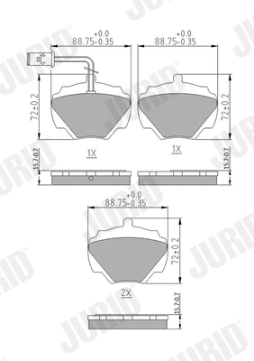Brake Pad Set, disc brake