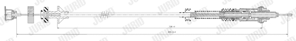Cable Pull, clutch control (422747J)