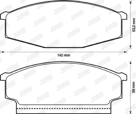 Brake Pad Set, disc brake (572360J)
