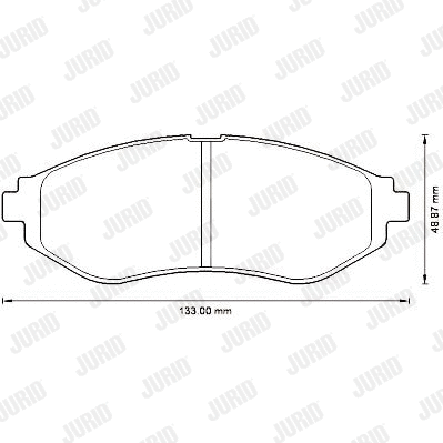 Brake Pad Set, disc brake (572539J)