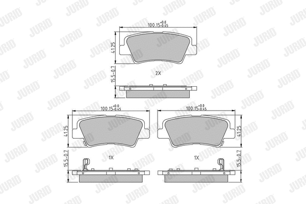 Brake Pad Set, disc brake (573816J)