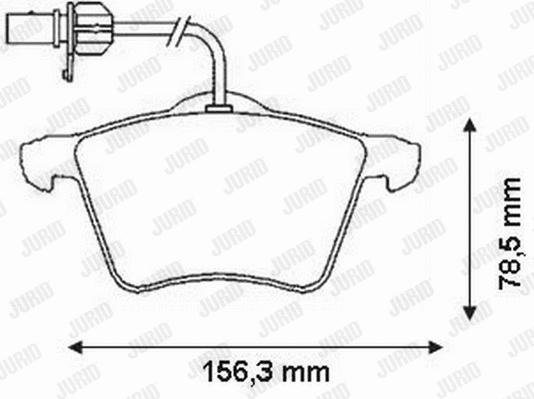 Brake Pad Set, disc brake (573206JC)