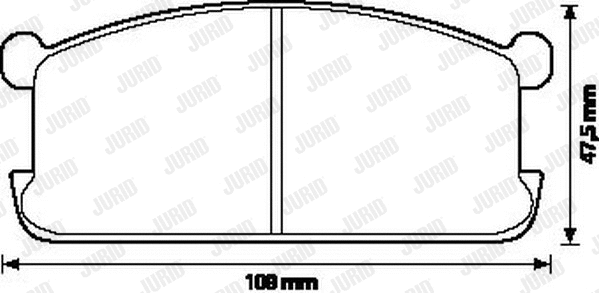 Brake Pad Set, disc brake (572216J)