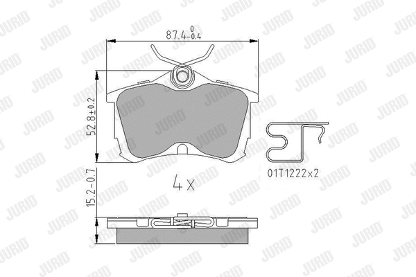 Brake Pad Set, disc brake (572478J)