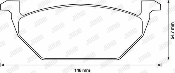 Brake Pad Set, disc brake (571985J)