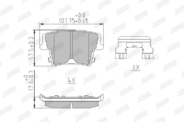 Brake Pad Set, disc brake (573684J)
