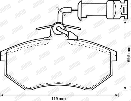 Brake Pad Set, disc brake (571864D)