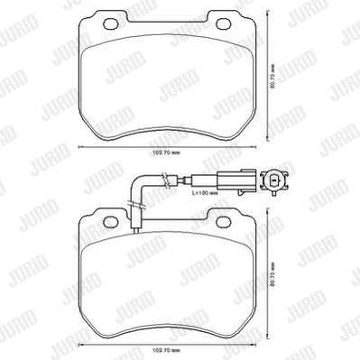 Brake Pad Set, disc brake (573309JC)