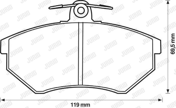 Brake Pad Set, disc brake (571376D)