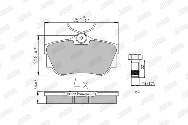 Brake Pad Set, disc brake (571875J)