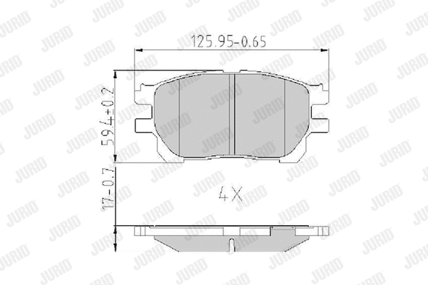 Brake Pad Set, disc brake (572554J)