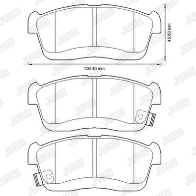 Brake Pad Set, disc brake (572617J)