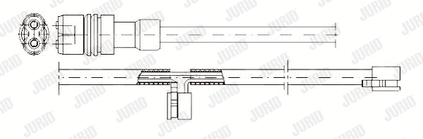 Warning Contact, brake pad wear (581323)